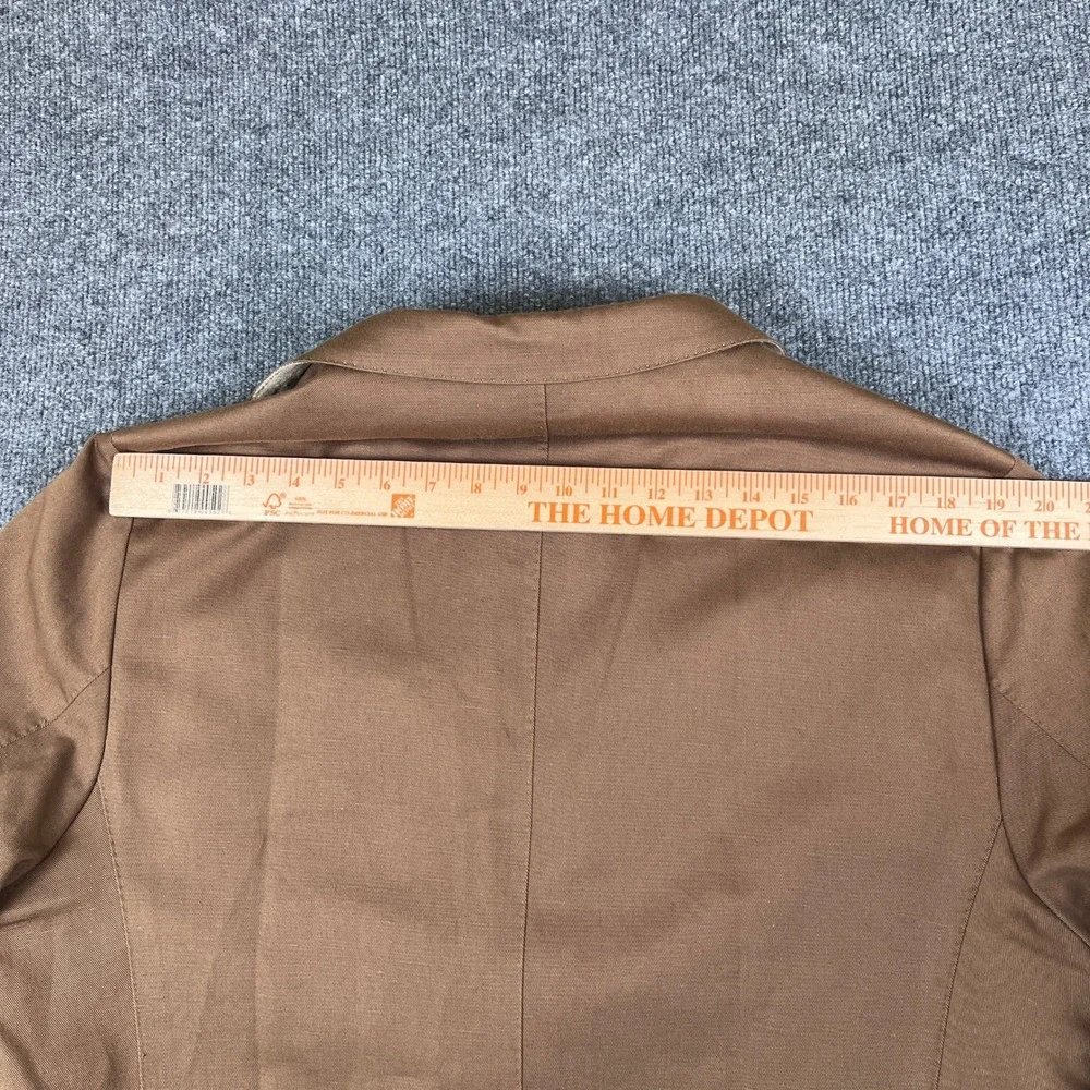 Banana Republic Jacket Mens 46L Brown Manifattura Emmetex Unstructured Linen